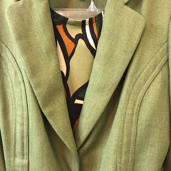 Brown and green 3 piece pant suit - Picture 3 of 3